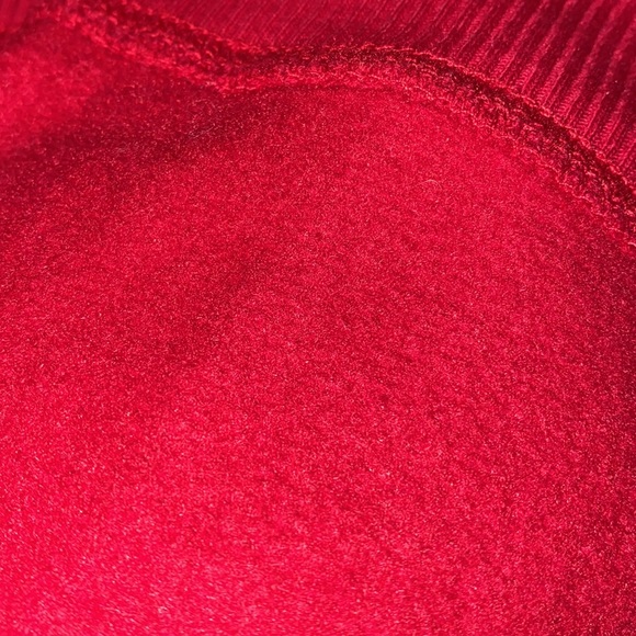 Hollister cropped crew neck Red with White and Black stripes size small. - Picture 5 of 5